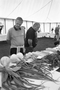 Prize vegetables at the Wolsingham & Wear Valley Agricultural Show