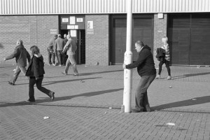 A drunken chat with a new friend - Sunderland v Newcastle derby day. October 2012